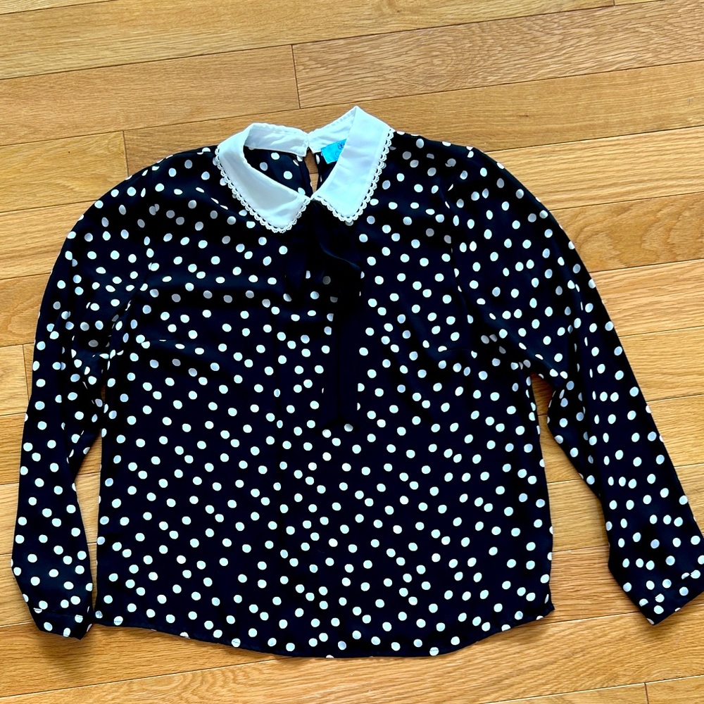CeCe polka dot blouse